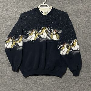 Vintage Art Unlimited Women's Large Sweatshirt 90s Grunge Emo Angel Wrap‎ Around